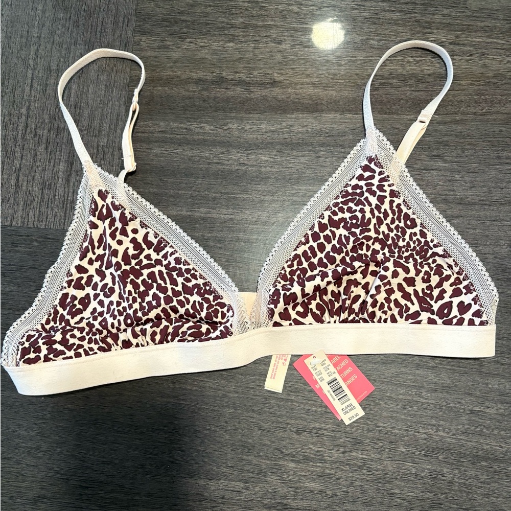 Unlined Leopard Bra XLarge
